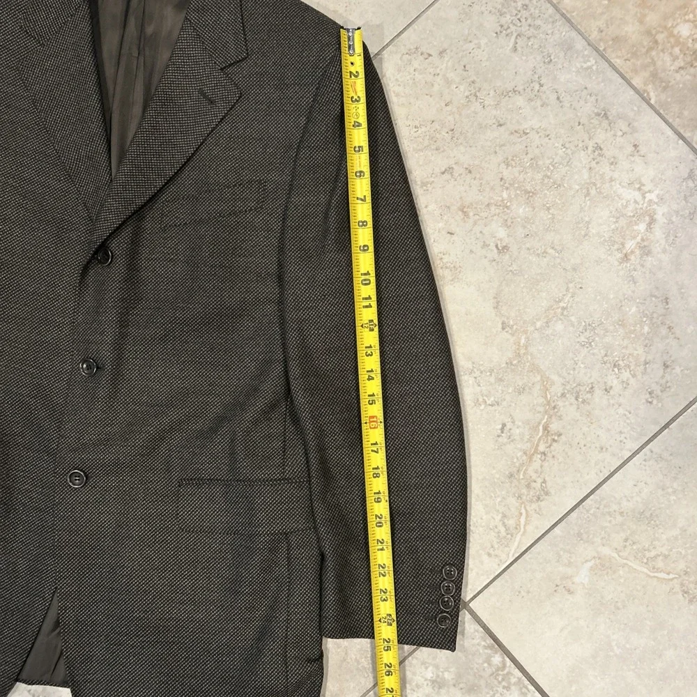 Canali Proposta Blazer Mens EU 52R US 42R Brown Wool Cashmere Sport Coat Italy